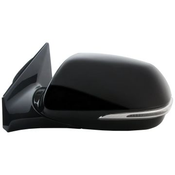 Door Mirror Assembly Left Power Heated w/Signal Lamp w/o Blind Spot Detection for Hyundai Santa Fe 2012-2016