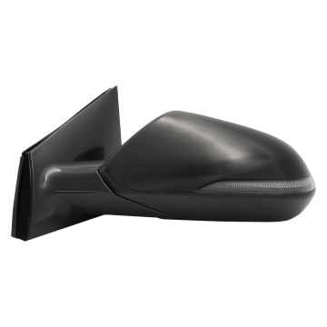 Door Mirror Assembly Left Heated w/Blind Spot Detection w/o Memory w/Signal Lamp Gloss Black for Hyundai Sonata 2018-2019