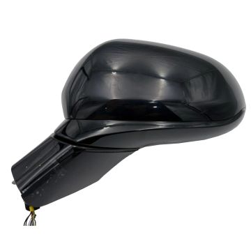 Door Mirror Assembly Left Heated w/o Signal Lamp Textured Black for Hyundai Santa Fe 2019-2020