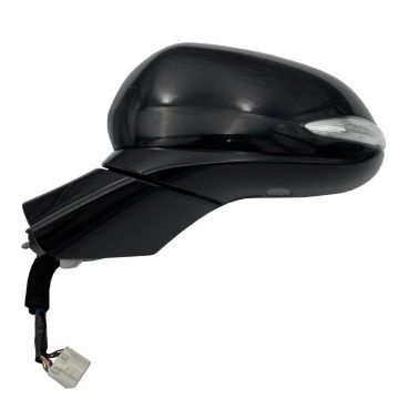 Door Mirror Assembly Left Heated w/Signal Lamp w/o Side View Camera Textured Black for Hyundai Santa Fe 2019-2020