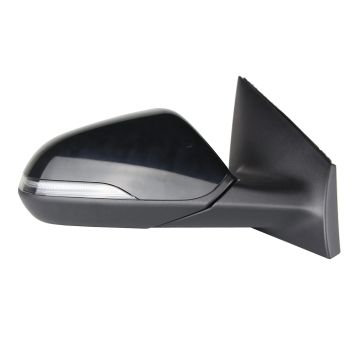 Door Mirror Assembly Right Heated w/Blind Spot Detection w/o Memory w/Signal Lamp Matte Black for Hyundai Sonata 2018-2019