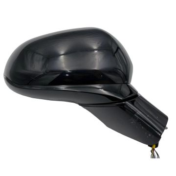 Door Mirror Assembly Right Heated w/o Signal Lamp Textured Black for Hyundai Santa Fe 2019-2020