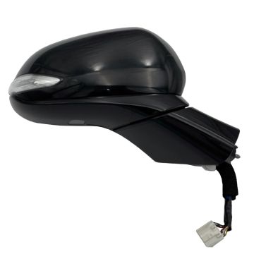 Door Mirror Assembly Right Heated w/Signal Lamp w/o Side View Camera Textured Black for Hyundai Santa Fe 2019-2020