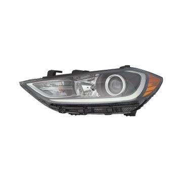 Headlight Assembly Composite Left Halogen w/DRL Korea Built for Hyundai Elantra 2017-2018