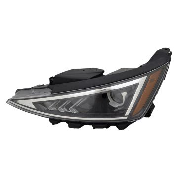 Headlight Assembly Composite Left w/o LED Daytime Running Lamps USA Built for Hyundai Elantra 2019-2020
