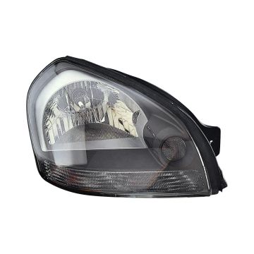 Headlight Assembly Composite Right Clear Reflector Gray Bezel for Hyundai Tucson 2005-2009