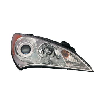 Headlight Assembly Composite Right Halogen for Hyundai Genesis Coupe 2010-2012