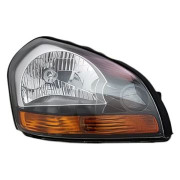 Headlight Assembly Composite Right Orange Reflector Black Bezel for Hyundai Tucson 2009