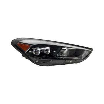 Headlight Assembly Composite Right Halogen w/LED Position Lamp for Hyundai Tucson 2016-2018
