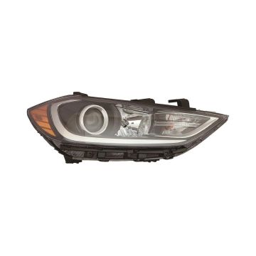 Headlight Assembly Composite Right Halogen w/DRL Korea Built for Hyundai Elantra 2017-2018