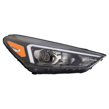 Headlight Assembly Composite Right Halogen w/o LED Position Lamp for Hyundai Tucson 2019-2021