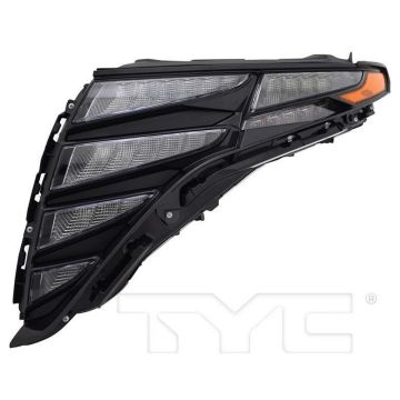 Daytime Running Light Left Black Trim USA Built for Hyundai Tucson SE SEL 2022-2024