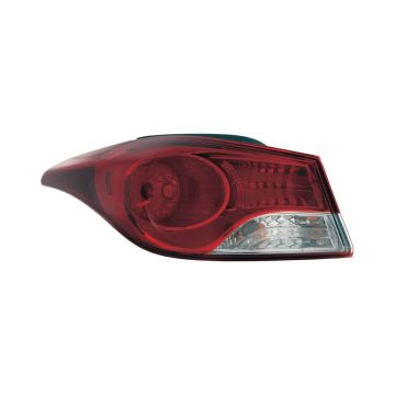 Tail Light Assembly Left Outer Korea Built for Hyundai Elantra Sedan 2011-2013