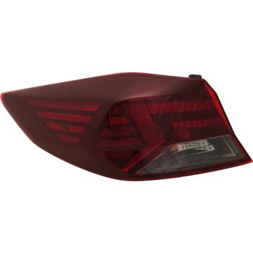 Tail Light Assembly Left Outer Bulb Type Korea Built for Hyundai Elantra 2019-2020
