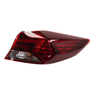Tail Light Assembly Right Outer Bulb Type Korea Built for Hyundai Elantra 2019-2020