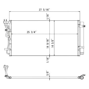 A/C Condenser for Hyundai Genesis Sedan 2009-2012