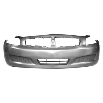 Bumper Cover Front w/o Sport Pkg w/o Technology Pkg Primed for INFINITI G35 G37