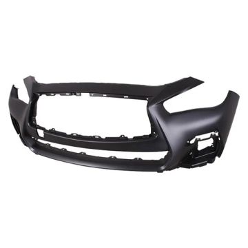 Bumper Cover Front w/o Object Sensors Primed for INFINITI Q50 Sport Red Sport 400 2018-2020