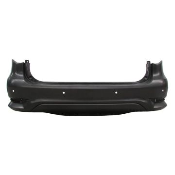 Bumper Cover Rear w/Backup Collision Intervention w/Park Assist w/o Towing Hitch Primed for INFINITI QX60 2016-2017