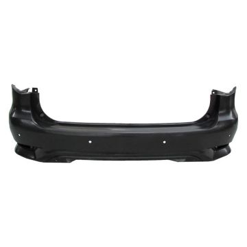 Bumper Cover Rear w/Backup Collision Intervention w/Park Assist w/Towing Hitch Primed for INFINITI QX60 2016-2017