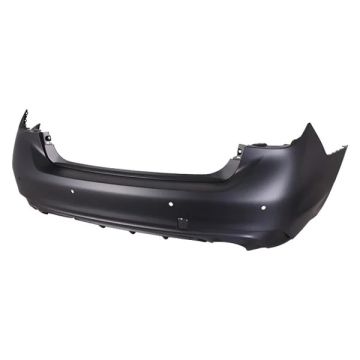 Bumper Cover Rear w/Object Sensors Primed for INFINITI Q50 2018-2023