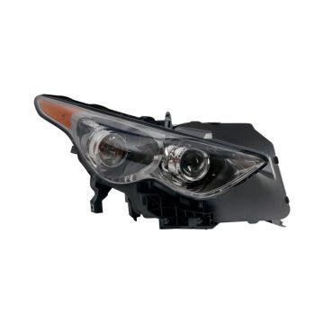 Headlight Assembly Composite Right w/o Sport Pkg 18" Wheels w/Adaptive Headlamps for INFINITI FX35 FX37 FX50 QX70