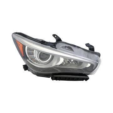 Headlight Assembly Composite Right w/o Adaptive Headlamps for INFINITI Q50 2014-2017