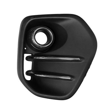 Bumper Insert Front Right Halogen Lamps Fog Lamp Bezel w/Fog Lamps Matte Black for Kia Sportage 2017-2019
