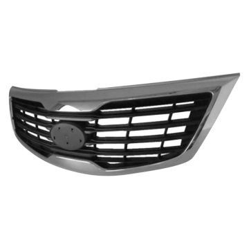 Grille Assembly Black Insert w/Chrome Molding Glossy Finish for Kia Sportage 2011-2012
