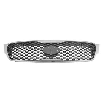 Grille Assembly Matte Black/Chrome for Kia Sorento L LX 2016-2018