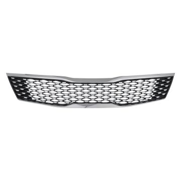 Grille Assembly Standard Type w/o Intelligent Cruise w/o Around View Monitor Dark Metallic for Kia Optima 2016-2018