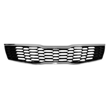 Grille Assembly w/o Around View Monitor Chrome/Black for Kia Optima 2019-2020