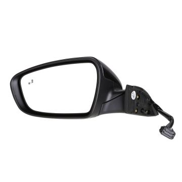 Door Mirror Assembly Left w/Blind Spot Detection w/Signal Lamp w/Puddle Lamp Power-Folding for Kia Forte Sedan 2017-2018