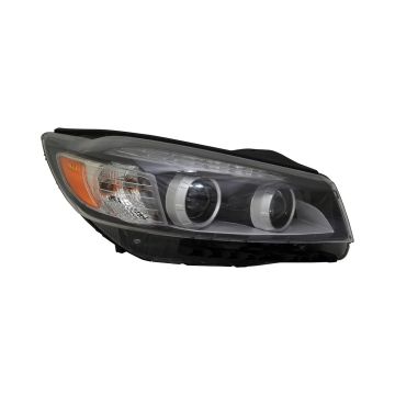 Headlight Assembly Composite Right Halogen w/LED Accent Light for Kia Sorento 2016-2018