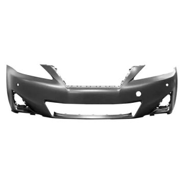 Bumper Cover Front w/o Headlamp Washers w/Park Distance Sensors Primed for Lexus IS250 IS350