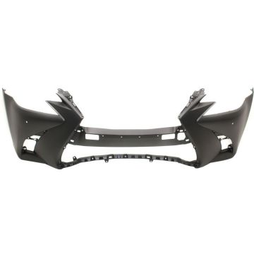 Bumper Cover Front w/F Sport Pkg w/Parking Sensors w/o Headlamp Washers Primed for Lexus GS200t GS350 GS450h
