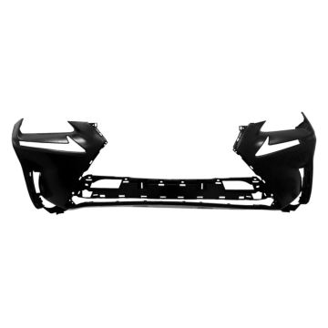 Bumper Cover Front w/o F Sport Pkg w/Headlamp Washers w/o Park Distance Sensors Primed for Lexus NX300 NX300h