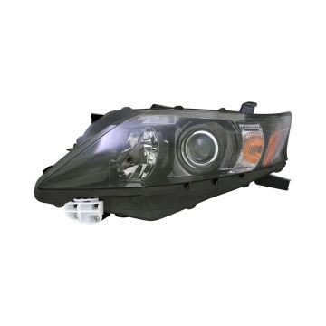 Headlight Assembly Composite Left Halogen Type 2 Black Bezel Canada Built for Lexus RX350 2012