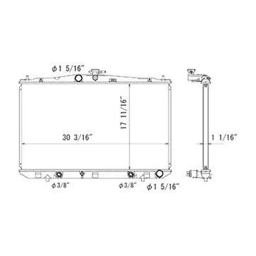 Radiator w/Towing Pkg for Lexus RX350 2010-2013