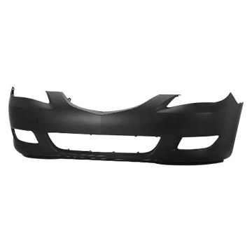 Bumper Cover Front Standard Type w/Fog Lamps Primed for Mazda 3 Sedan 2004-2006