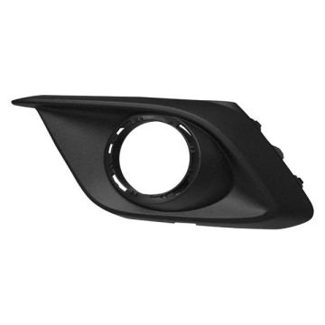 Bumper Insert Front Left Fog Lamp Bezel w/Fog Lamps Black for Mazda 3 2014-2016