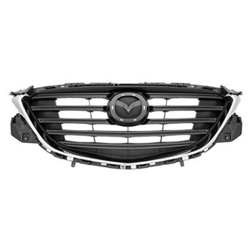 Grille Assembly Black for Mazda CX-9 GS GS-L Touring 2016-2020