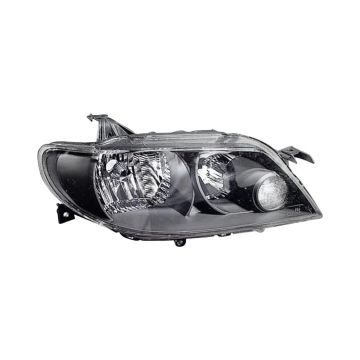 Headlight Assembly Composite Right w/Metal Coat Bezel w/o Bulbs or Sockets for Mazda Protege5 Hatchback 2002-2003