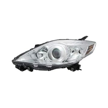 Headlight Lens Housing Left Halogen w/Chrome Bezel for Mazda 5 2008-2010