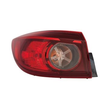 Tail Light Assembly Left Outer Bulb Type Japan Built for Mazda 3 Sedan 2014-2018