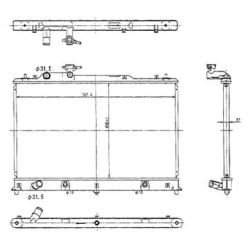 Radiator for Mazda CX-7 2007-2009