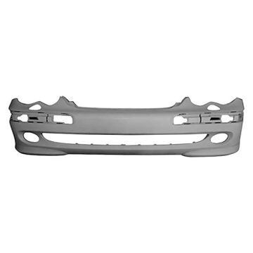 Bumper Cover Front w/o AMG Styling Package Avantgarde w/Headlamp Washers Primed for Mercedes-Benz C240 C32 AMG C320