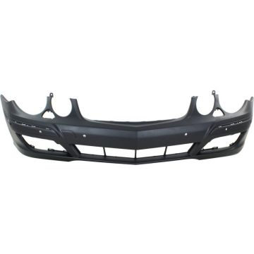 Bumper Cover Front w/Parktronic w/o AMG Styling Pkg w/o Sport Pkg w/Headlamp Washer for Mercedes-Benz E320 E350 E550