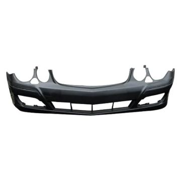 Bumper Cover Front w/o AMG Styling Pkg w/o Sport Pkg w/Headlamp Washer w/o Parktronic Primed for Mercedes-Benz E320 E350 E550