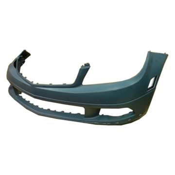 Bumper Cover Front W204 w/o AMG Styling Pkg w/o Headlamp Washers w/o Parktronic Primed for Mercedes-Benz C230 C300 C350